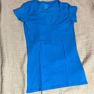 New Blue V-cut shirt